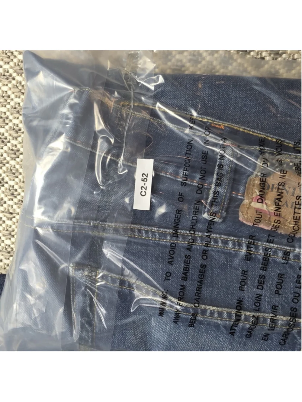 Denim & Supply Ralph Lauren Tapered Straight Jeans Mens Blue Distressed Flag 40
